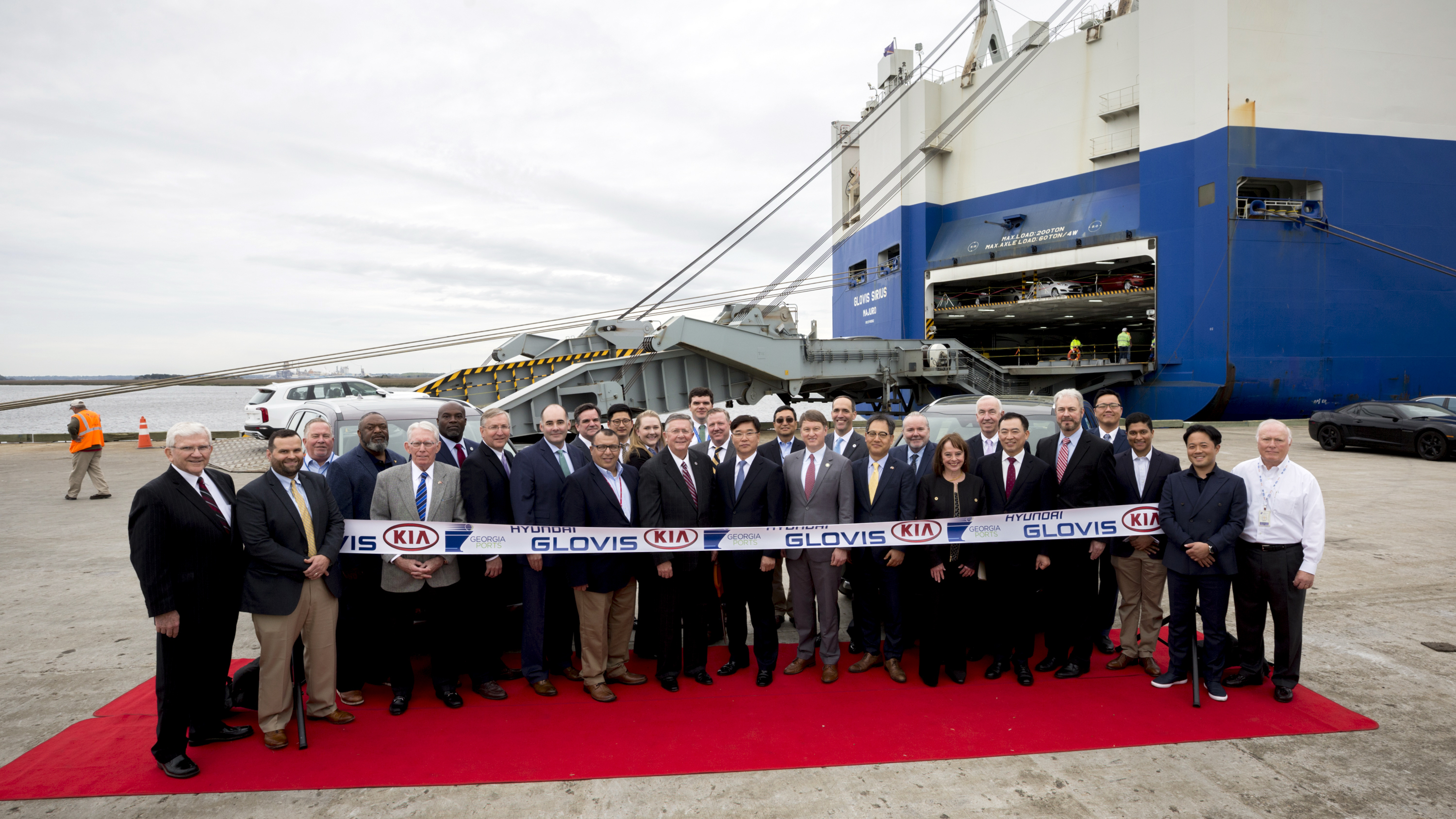 First Kia Telluride Crosses Brunswick Docks